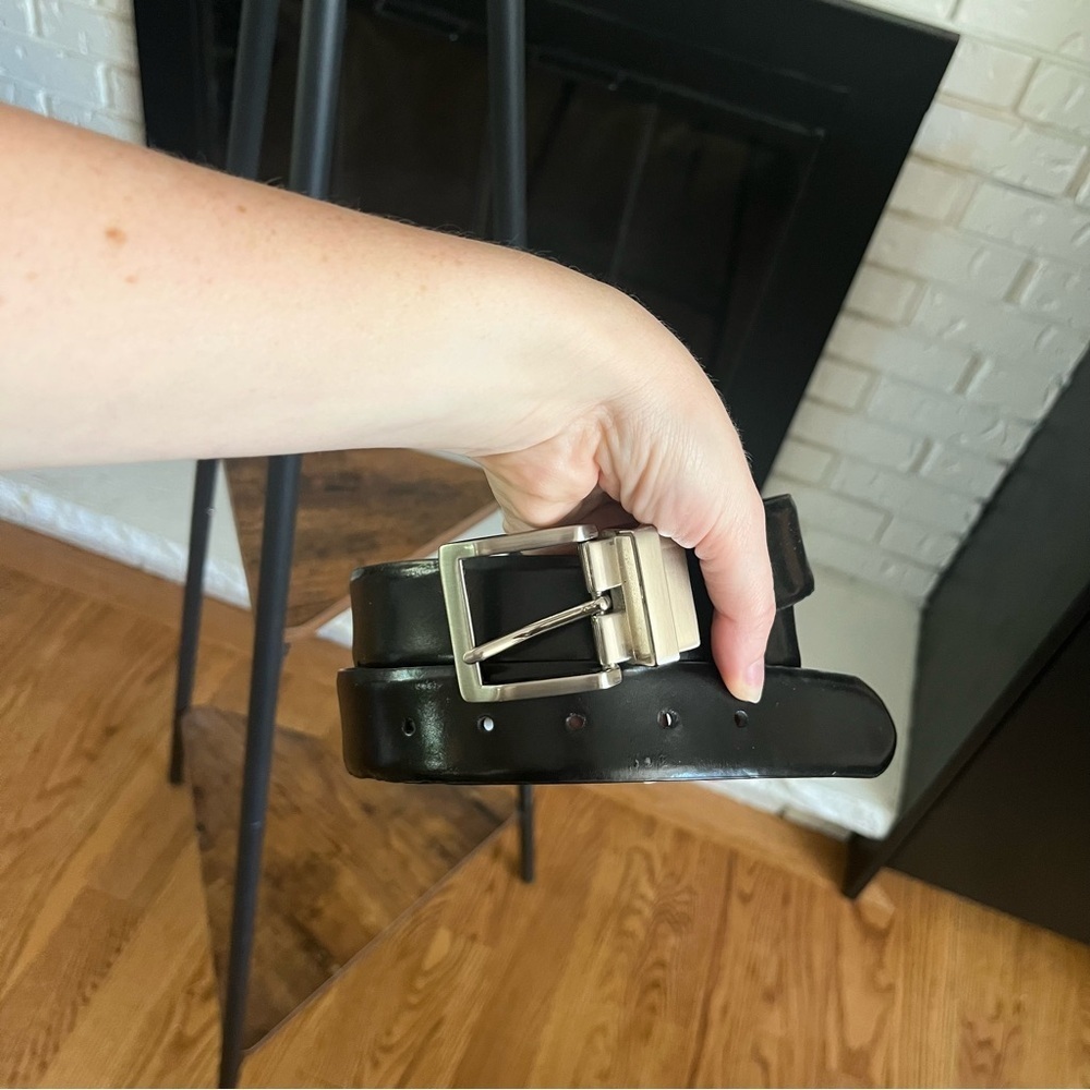 *2/$15* - 38” Leather Belt with Silver Buckle